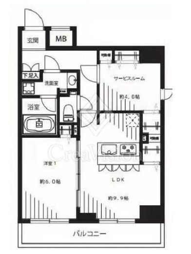 メインステージ入谷2 10階 間取り図