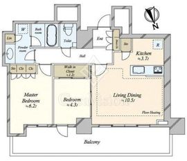 浅草タワー 20階 間取り図