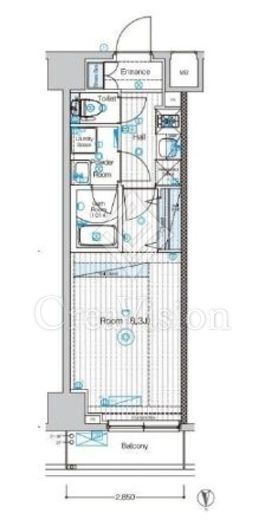 ブライズ亀戸デュエ 5階 間取り図