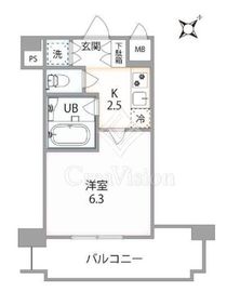 ステージファースト神楽坂 10階 間取り図