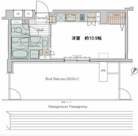 カスタリア三宿 409 間取り図