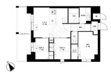 東京マンション 1205 間取り図