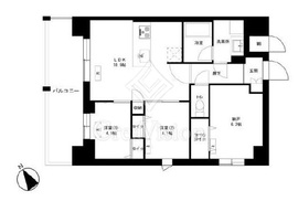 東京マンション 1205 間取り図