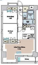 ブリリアイスト池尻大橋 408 間取り図