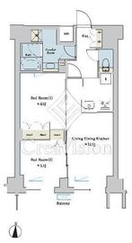 ブリリアイスト池尻大橋 714 間取り図