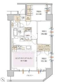 リビオ新横浜 11階 間取り図
