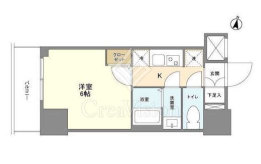 インペリアルフラット武蔵小山 1102 間取り図