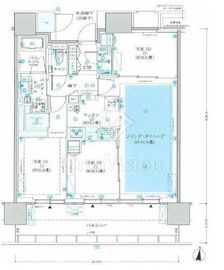 シティタワー綾瀬 12階 間取り図