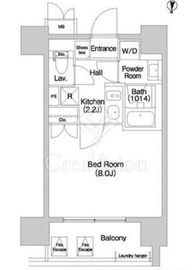 コンフォリア大島 608 間取り図