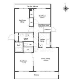 コンフォリア鷺沼三丁目 301 間取り図