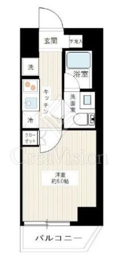 SQUARE CITY TSURUMI RIVERSIDE (スクエアシティ鶴見リバーサイド) 2階 間取り図