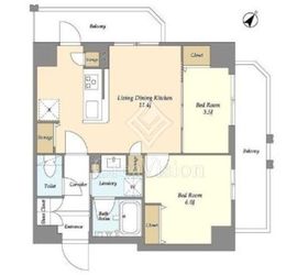 リテラス三ノ輪ウエスト 206 間取り図