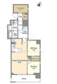 リビオメゾン横濱大通り公園 203 間取り図