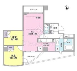 ザ・センチュリー宮崎台 410 間取り図