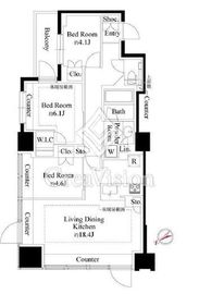 シェフルール横濱鶴見 9階 間取り図