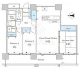 セルリアンホームズ勝どき 1207 間取り図