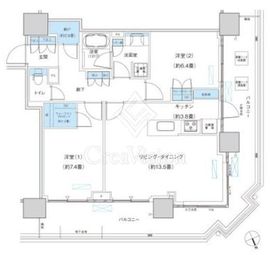 パークシティ柏の葉キャンパス ザ・ゲートタワー ウエスト 2405 間取り図