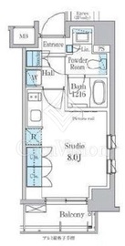 パークアクシス横浜反町公園 607 間取り図