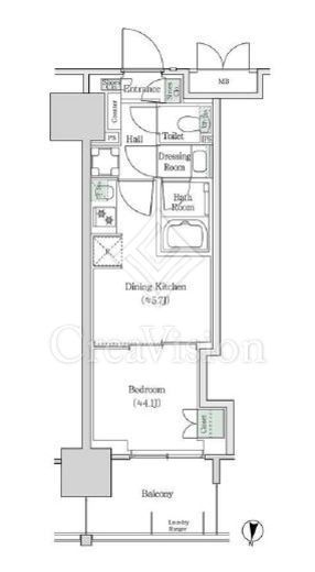 ブルックサイドレジデンス木場 1030 間取り図