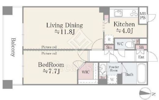 CITY PLACE AYASE 811 間取り図