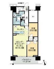 リビオシティ南砂町ステーションサイト 5階 間取り図