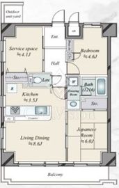 マイキャッスルリバーフロントタワー銀座東 7階 間取り図