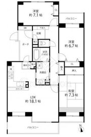T's garden西寺尾(ティーズガーデン西寺尾) 2階 間取り図