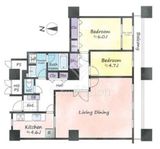 西戸山タワーホウムズ 25階 間取り図