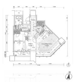 パークコート渋谷ザタワー 3階 間取り図
