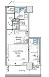 パークシティ中野ザタワーエアーズ 6階 間取り図