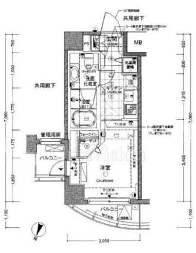 アーバンファースト神楽坂 6階 間取り図