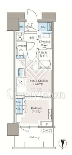 パークシティ中野ザタワーエアーズ 5階 間取り図