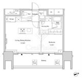 ザ・パークハビオ北千住 506 間取り図