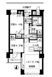 プラウド四谷大京町 4階 間取り図
