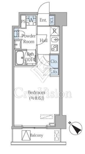 グランジット月島TOKYO BAY 504 間取り図