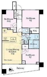 パークナード目黒カレン 5階 間取り図