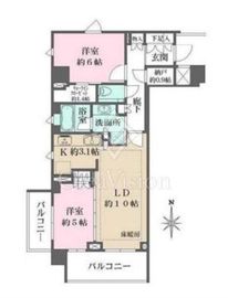 ザ・パークハウス自由が丘フロント 5階 間取り図
