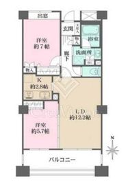 アボリアスコート笹塚 W404 間取り図