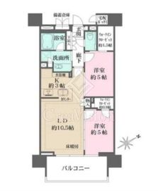 ザ・パークハウス東中野プレイス 7階 間取り図