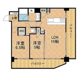 グランドシティタワー池袋 15階 間取り図