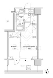 ザ・パークハビオ代々木 303 間取り図