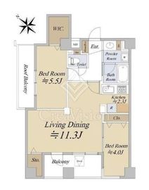 アビテ早稲田の杜 6階 間取り図