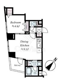 フェニックス新横濱クアトロ 3階 間取り図