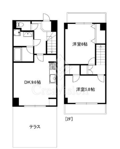 エスポアール茗荷谷 1階 間取り図