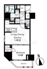 ハーモニーレジデンス浅草#002 2階 間取り図