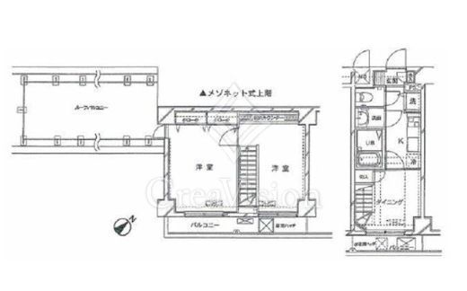 ドルチェ代々木 6階 間取り図