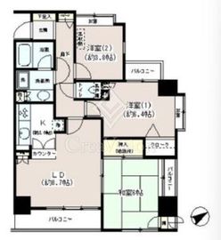 高輪パークホームズ 10階 間取り図