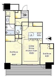 ステーションスカイタワー小田急相模原 22階 間取り図