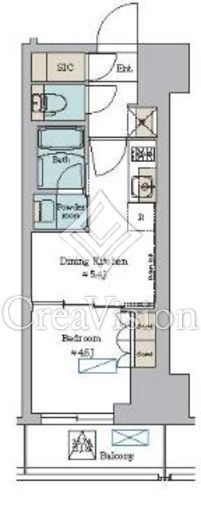 ブリリアイスト錦糸公園 602 間取り図
