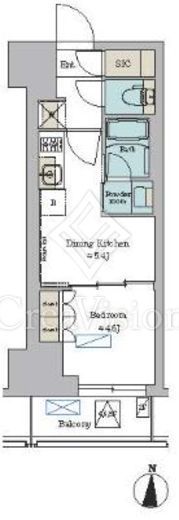 ブリリアイスト錦糸公園 603 間取り図